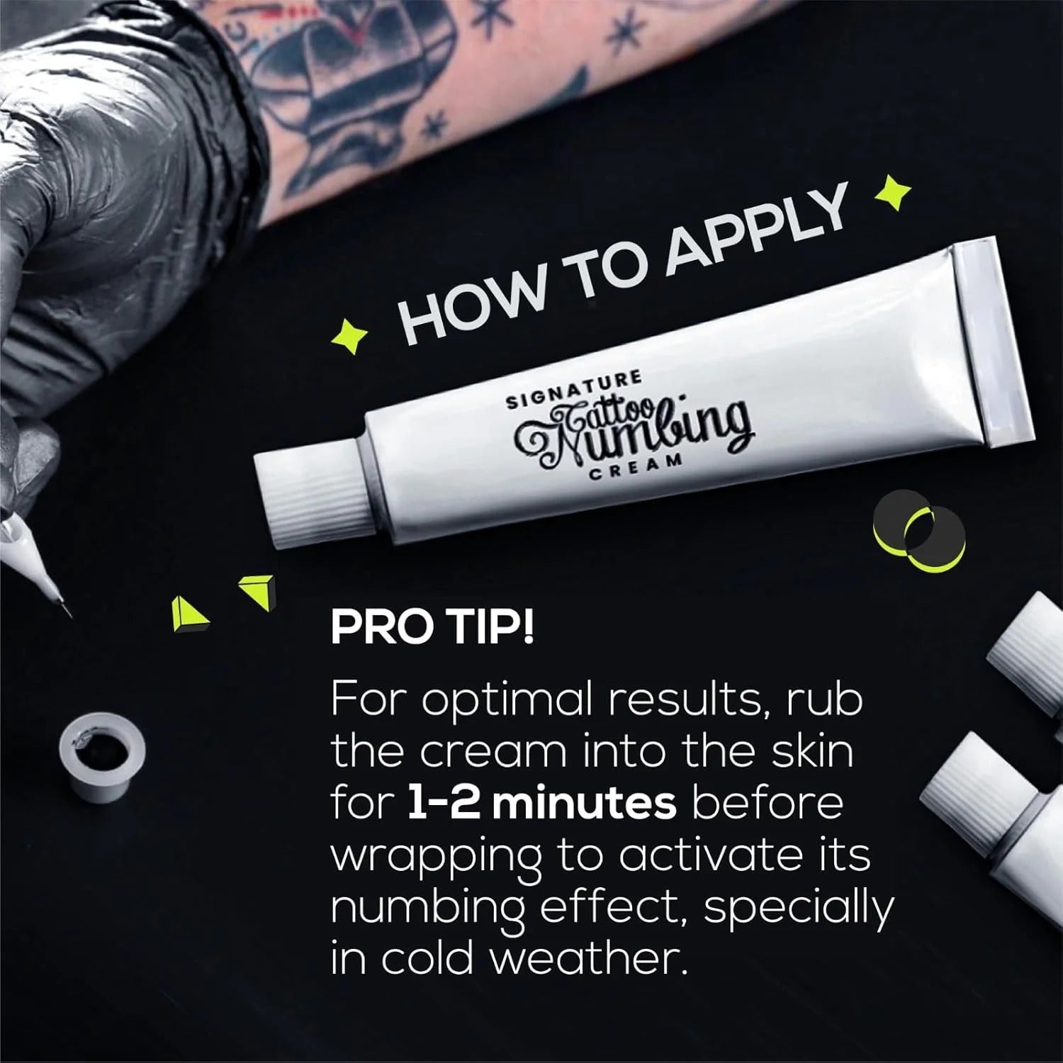 Signature Tattoo Numbing Cream Pack of 3 - (30g) (0.35 oz)