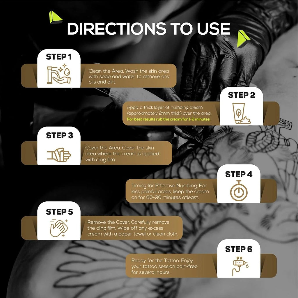 Signature Tattoo Numbing Cream Pack of 3 - (30g) (0.35 oz)